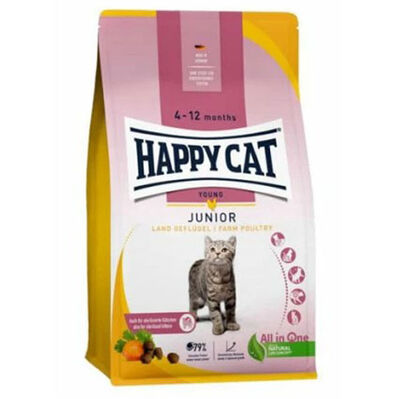 Happy Cat Junior Kümes Hayvanlı Yavru Kedi Maması 4 Kg + 2 Adet Happy Cat 100 Gr