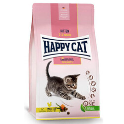 Happy Cat Kitten Kümes Hayvanı Yavru Kedi Maması 4 Kg + Happy Cat 100 Gr Yaş Mama - Thumbnail