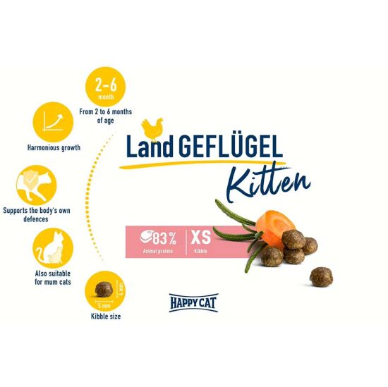 Happy Cat Kitten Kümes Hayvanı Yavru Kedi Maması 4 Kg - 4