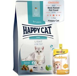 Happy Cat Sensitive Light Düşük Kalori Diyet Kedi Maması 4 Kg + Gimcat Kedi Pudingi 150 Gr - Happy Cat