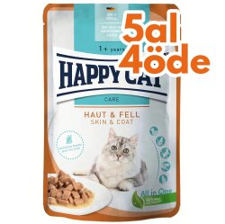 Happy Cat Meat in Sauce Skin Coat Deri ve Tüy Sağlığı Kedi Yaş Maması 85 Gr - 5 Al 4 Öde - Happy Cat