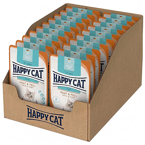 Happy Cat Meat in Sauce Skin Coat Deri ve Tüy Sağlığı Kedi Yaş Maması 85 Gr x 20 Adet - 2