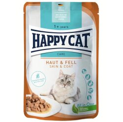 Happy Cat Meat in Sauce Skin Coat Deri ve Tüy Sağlığı Kedi Yaş Maması 85 Gr x 5 Adet - 2