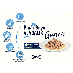 Happy Cat Meat in Sauce Sterilised Alabalıklı Kısırlaştırılmış Kedi Yaş Maması 85 Gr - 4