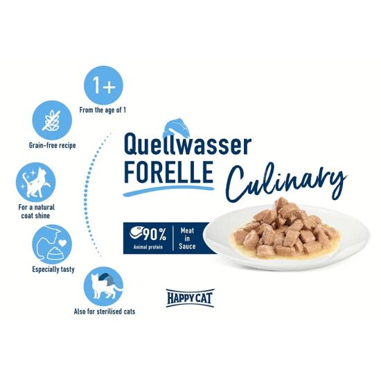 Happy Cat Meat in Sauce Sterilised Alabalıklı Kısırlaştırılmış Kedi Yaş Maması 85 Gr x 20 Adet - 8