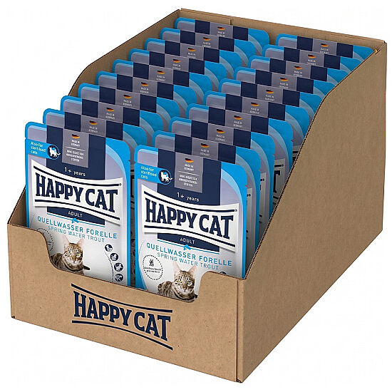 Happy Cat Meat in Sauce Sterilised Alabalıklı Kısırlaştırılmış Kedi Yaş Maması 85 Gr x 20 Adet - 2