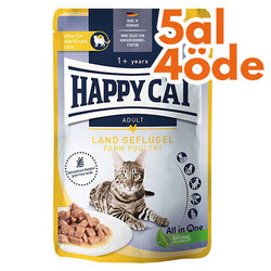 Happy Cat Meat in Sauce Sterilised Kümes Hayvanlı Kısırlaştırılmış Kedi Yaş Maması 85 Gr - 5 Al 4 Öde - Happy Cat