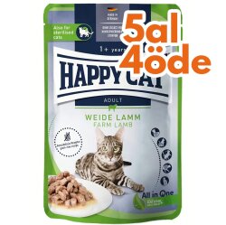 Happy Cat Meat in Sauce Sterilised Kuzu Etli Kısırlaştırılmış Kedi Yaş Maması 85 Gr - 5 Al 4 Öde - Happy Cat