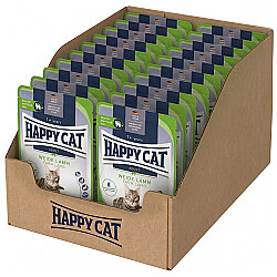Happy Cat Meat in Sauce Sterilised Kuzu Etli Kısırlaştırılmış Kedi Yaş Maması 85 Gr x 20 Adet - 2