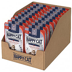 Happy Cat Meat in Sauce Sterilised Sığır Etli Kısırlaştırılmış Kedi Yaş Maması 85 Gr x 20 Adet - 2