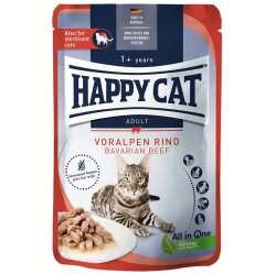 Happy Cat Meat in Sauce Sterilised Sığır Etli Kısırlaştırılmış Kedi Yaş Maması 85 Gr x 5 Adet - 2