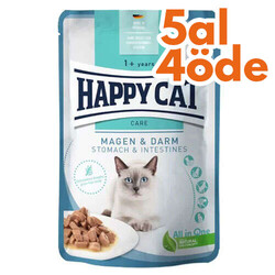 Happy Cat - Happy Cat Meat in Sauce Stomach Intestines Mide Sağlığı Kedi Yaş Maması 85 Gr - 5 Al 4 Öde