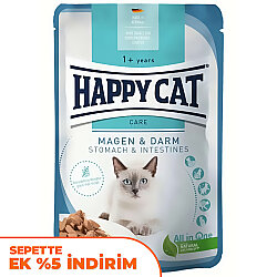 Happy Cat Meat in Sauce Stomach Intestines Mide Sağlığı Kedi Yaş Maması 85 Gr - Happy Cat