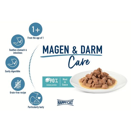 Happy Cat Meat in Sauce Stomach Intestines Mide Sağlığı Kedi Yaş Maması 85 Gr x 20 Adet - 8