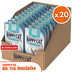 Happy Cat Meat in Sauce Stomach Intestines Mide Sağlığı Kedi Yaş Maması 85 Gr x 20 Adet - Happy Cat