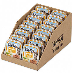 Happy Cat Minkas Duo Sığır Etli ve Tavşanlı Kedi Yaş Maması 100 Gr x 16 Adet - 2