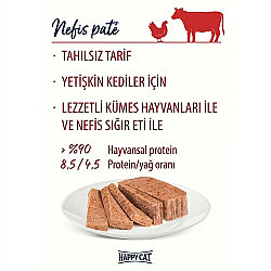 Happy Cat Minkas Duo Tavuklu ve Biftekli Kedi Yaş Maması 100 Gr - 3