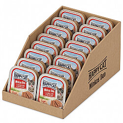 Happy Cat Minkas Duo Tavuklu ve Biftekli Kedi Yaş Maması 100 Gr x 16 Adet - 2