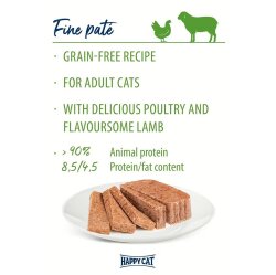 Happy Cat Minkas Duo Tavuklu ve Kuzu Etli Kedi Yaş Maması 100 Gr - 2