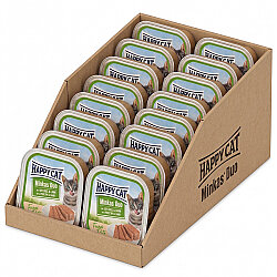 Happy Cat Minkas Duo Tavuklu ve Kuzu Etli Kedi Yaş Maması 100 Gr x 16 Adet - 2