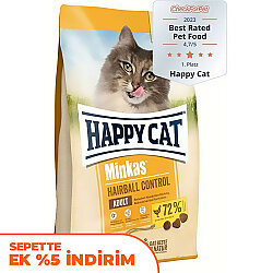 Happy Cat Minkas Hairball Control Kümes Hayvanlı Kedi Maması 1,5 Kg - Happy Cat