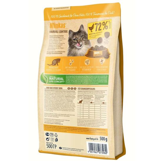 Happy Cat Minkas Hairball Control Kümes Hayvanlı Kedi Maması 10 Kg - 3