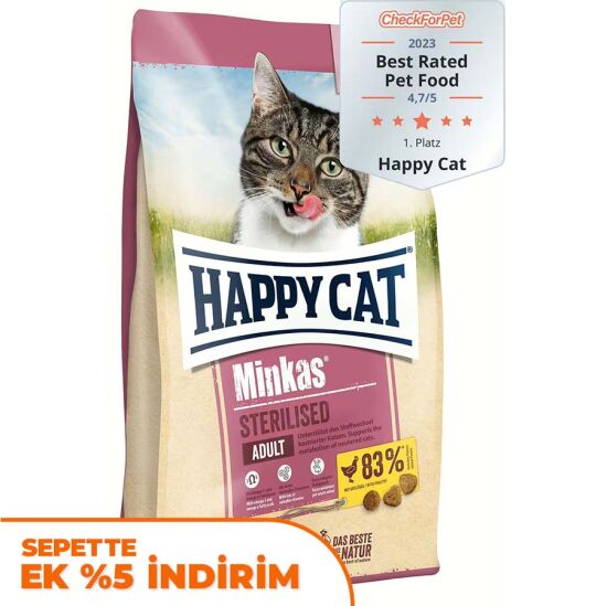 Happy Cat Minkas Sterilised Kısırlaştırılmış Kedi Maması 1,5 Kg - 1