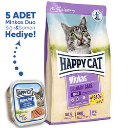 Happy Cat - Happy Cat Minkas Urinary Care İdrar Yolu Sağlığı Kedi Maması 10 Kg + 5 Adet Happy Cat 100 Gr
