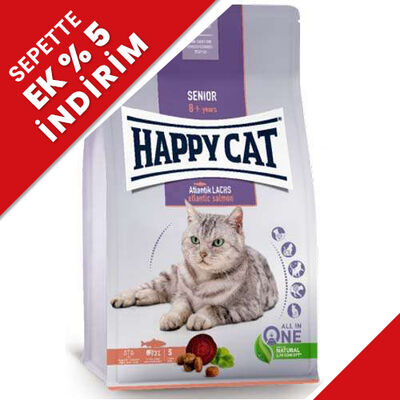 Happy Cat Senior Atlantik Salmon 8 Yaş ve Üzeri Yaşlı Kedi Maması 4 Kg Happy Cat Senior Atlantik Salmon 8 Yaş ve Üzeri Yaşlı Kedi Maması 4 Kg