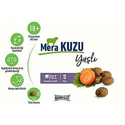 Happy Cat Senior Kuzu Etli 10 Yaş ve Üzeri Yaşlı Kedi Maması 4 Kg - 4