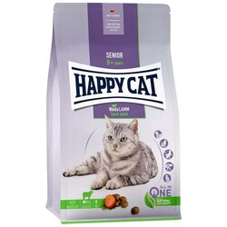 Happy Cat Senior Kuzu Etli 8 Yaş ve Üzeri Yaşlı Kedi Maması 4 Kg + 2 Adet Temizlik Mendili - Thumbnail