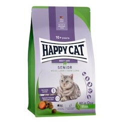 Happy Cat Senior Kuzu Etli 10 Yaş ve Üzeri Yaşlı Kedi Maması 4 Kg - Thumbnail