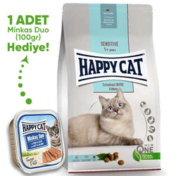Happy Cat - Happy Cat Sensitive Kidney Hassas Sindirim Kedi Maması 4 Kg + Happy Cat 100 Gr Yaş Mama