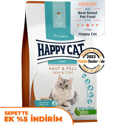 Happy Cat Skin Coat Deri ve Tüy Sağlığı Kedi Maması 4 Kg - Happy Cat