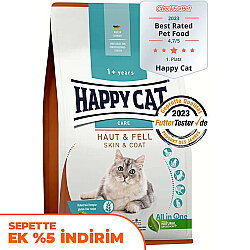 Happy Cat Skin Coat Deri ve Tüy Sağlığı Kedi Maması 4 Kg - Happy Cat