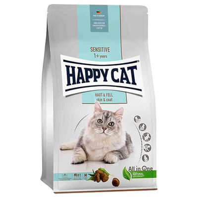 Happy Cat Skin & Coat Deri ve Tüy Sağlığı Kedi Maması 4 Kg + Biopet 25 ml Malt
