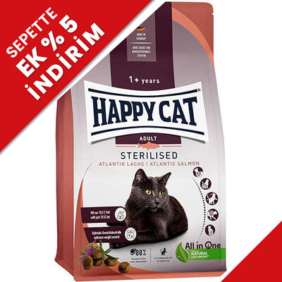 Happy Cat Sterilised Atlantic Somon Kısırlaştırılmış Kedi Maması 10 Kg Happy Cat Sterilised Atlantic Somon Kısırlaştırılmış Kedi Maması 10 Kg
