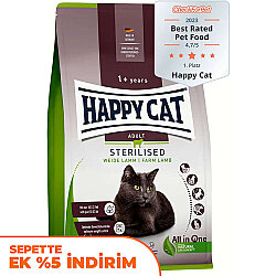 Happy Cat Sterilised Kuzu Kısırlaştırılmış Kedi Maması 4 Kg - Happy Cat
