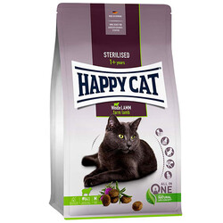 Happy Cat Sterilised Kuzu Kısırlaştırılmış Kedi Maması 4 Kg + 4 Adet Happy Cat 100 Gr - Thumbnail