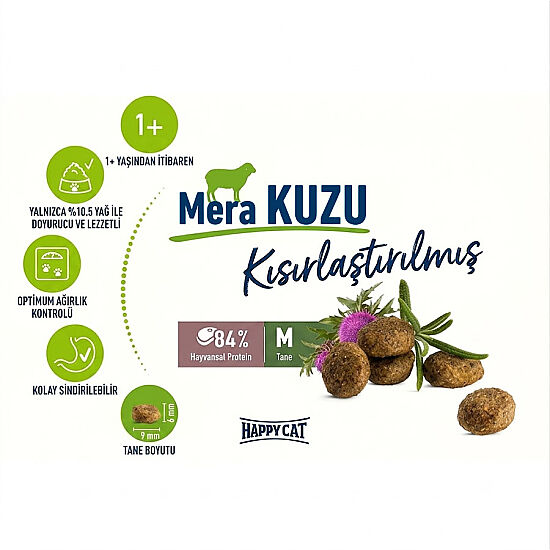 Happy Cat Sterilised Kuzu Kısırlaştırılmış Kedi Maması 4 Kg - 4