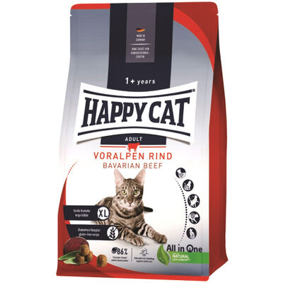 Happy Cat Voralpen Rind Biftekli Kedi Maması 4 Kg + 2 Adet Happy Cat 100 Gr