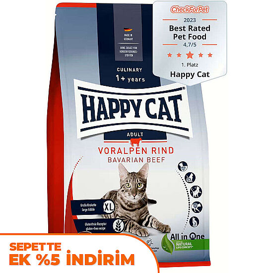 Happy Cat Voralpen Rind Biftekli Kedi Maması 4 Kg - 1