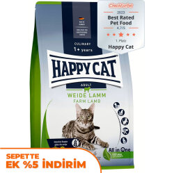 Happy Cat Culinary Weide Lamm Kuzu Etli Kedi Maması 4 Kg - Happy Cat