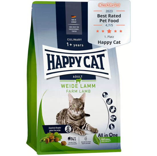 Happy Cat Culinary Weide Lamm Kuzu Etli Kedi Maması 4 Kg - 1