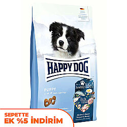 Happy Dog Puppy Kümes Hayvanı ve Somon Yavru Köpek Maması 4 Kg - Happy Dog