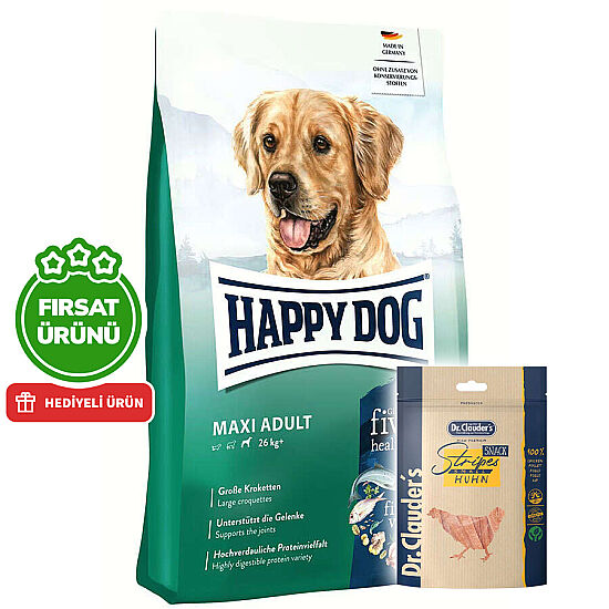 Happy Dog Fit & Vital Maxi Büyük Irk Köpek Maması 14 Kg + 2 Adet Dr. Clauders Ödül 80 Gr - 2