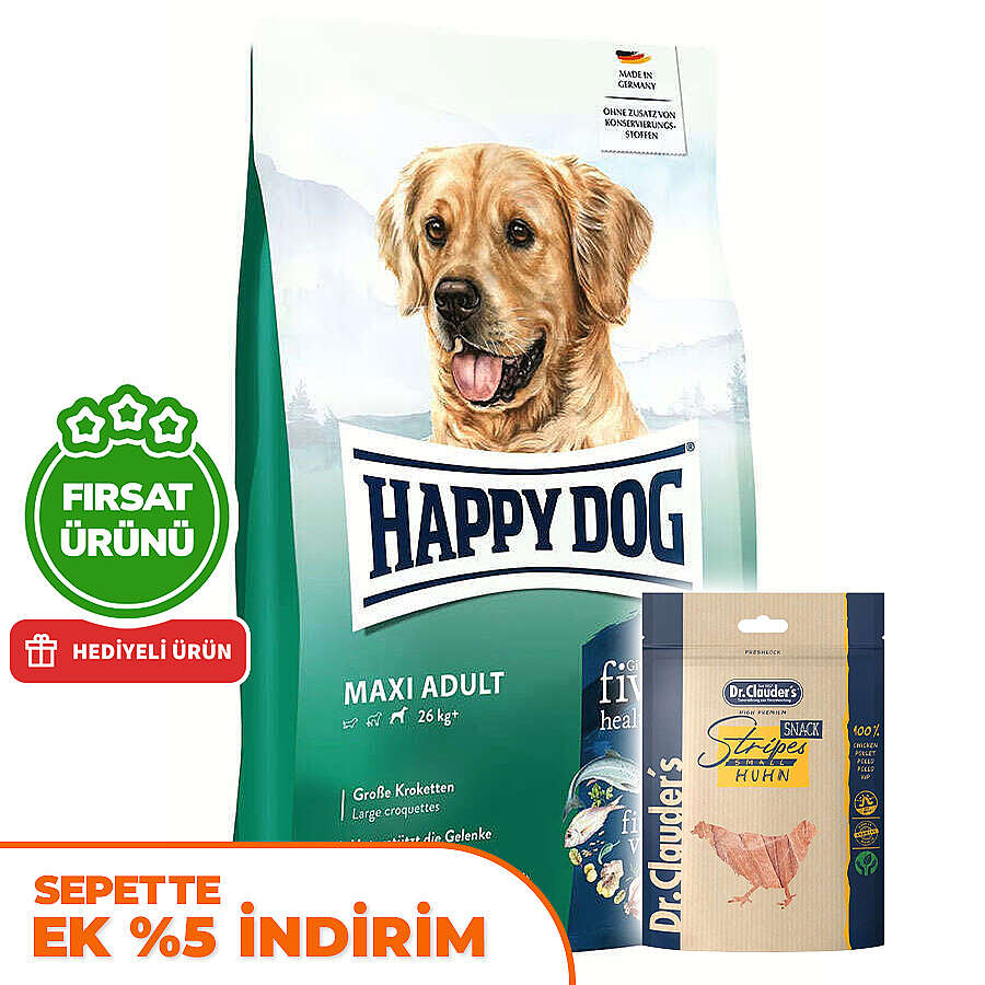 Happy Dog Fit & Vital Maxi Büyük Irk Köpek Maması 14 Kg + 2 Adet Dr. Clauders Ödül 80 Gr