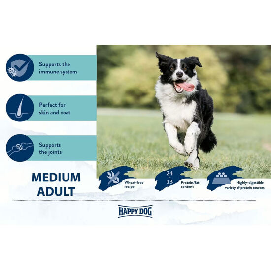 Happy Dog Fit Vital Medium Orta Irk Köpek Maması 12 Kg + 2 Adet Dr. Clauders Biftekli Ödül 80 Gr - 4