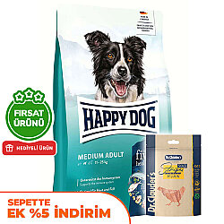 Happy Dog Fit Vital Medium Orta Irk Köpek Maması 12 Kg + 2 Adet Dr. Clauders Ödül 80 Gr - Happy Dog