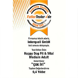 Happy Dog Fit Vital Medium Orta Irk Köpek Maması 12 Kg - 6